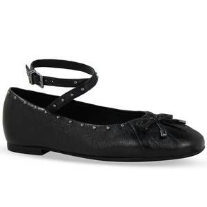 NEW BOTTERO women's roma flats in black leather